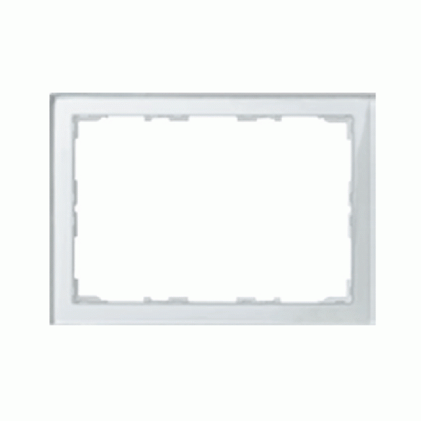Glass frame for 7” touch panel, brilliant white
